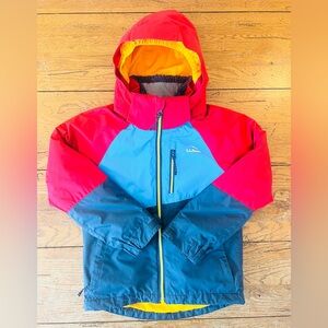L.L. Bean Kids Fleece-Lined 3 in 1 Jacket Red and Blue